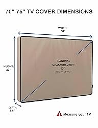 iBirdie Outdoor TV Cover 70 to 75 inch