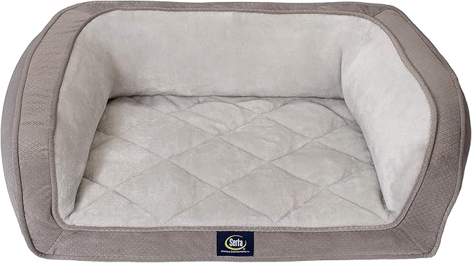 serta ortho foam quilted couch pet bed