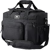 MIER 30L Extra Large Soft Cooler Bag with Trolley Strap, 45-Can, Black | Back Trolley Strap; Top Flip Lid; Multi-Pockets; Detachable Shoulder Strap; Leak-proof; Side Bottle Holder; Bottle Opener