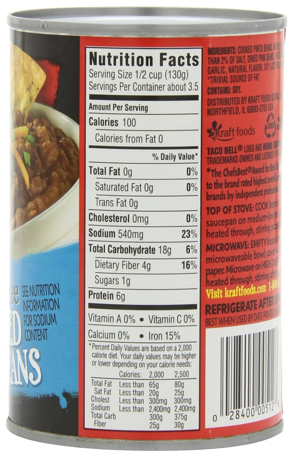 refried beans nutrition carbs