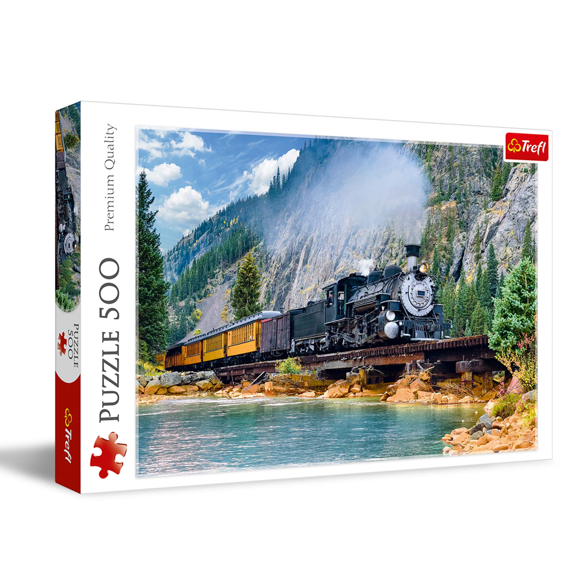 Trefl 916 37379 EA Bergzug 500pcs Mountain Train, Multi-colord