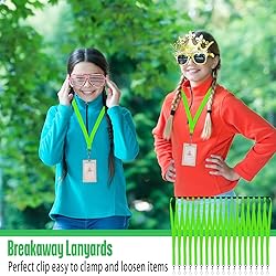 Patelai 120 Pcs Breakaway Lanyards with J Hook Bulk