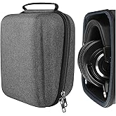 Geekria Shield Case Compatible with Audio-Technica ATH-M50XBT2, ATH-M50X, ATH-M40X Headphones, Replacement Protective Hard Shell Travel Carrying Bag with Cable Storage (Dark Grey)