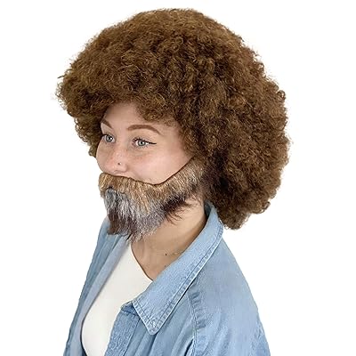 afro wig with beard