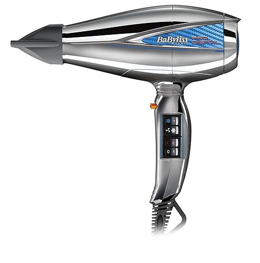 title=BaByliss 6000E- Pro Digital, Asciugacapelli con motore digitale EC - 2200W-
