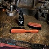 ZilberHaar Beard Brush Pure Boar Bristles Pearwood Germany view 4