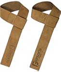 Gunsmith Fitness Premium 2"/5cm Wide Genuine Leather Weight Lifting Straps - Superior Comfort & Unbeatable Grip