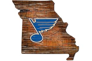 Fan Creations NHL St. Louis Blues Unisex St.Louis Blues Mini Roadmap State Sign, Team Color, 12 inch