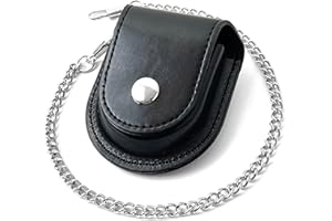 KAEVUD Pocket Watch Leather Case Protector Holder Waist Bag Timepiece General Accessories 47 mm