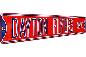 NCAA College Metal Wall Décor- Large, Heavy Duty Steel Street Sign by Authentic Street Signs