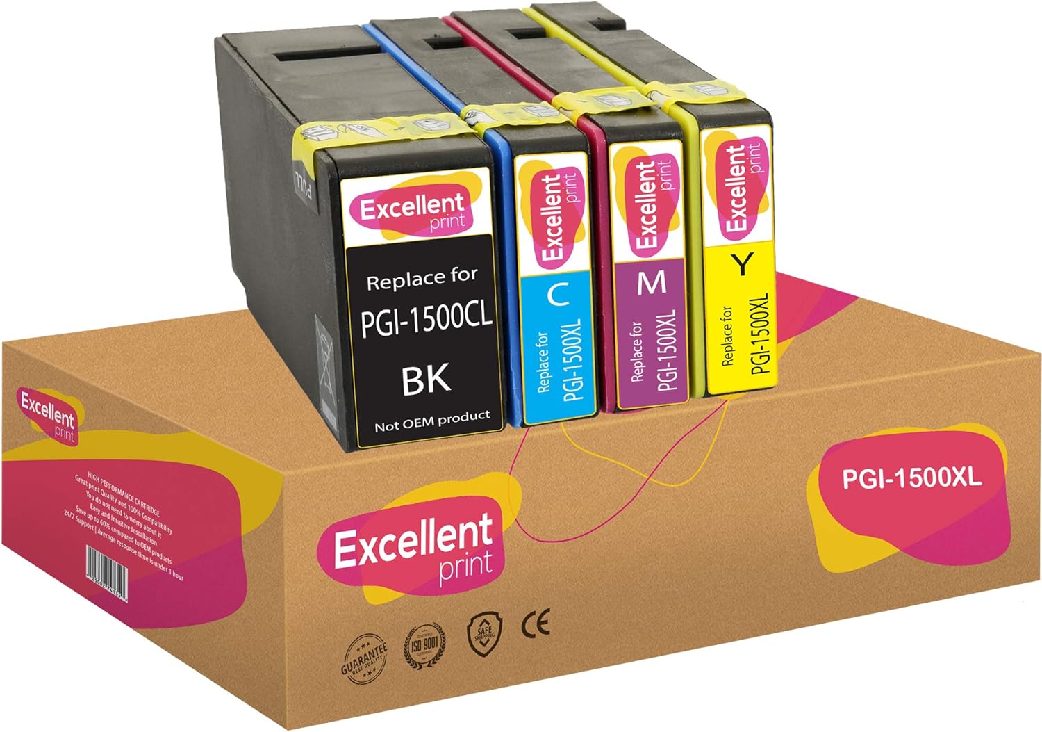 Excellent Print PGI-1500XL PGI1500 XL Compatible Ink Cartridges for Canon Maxify MB2050 MB2350 MB2150 MB2155