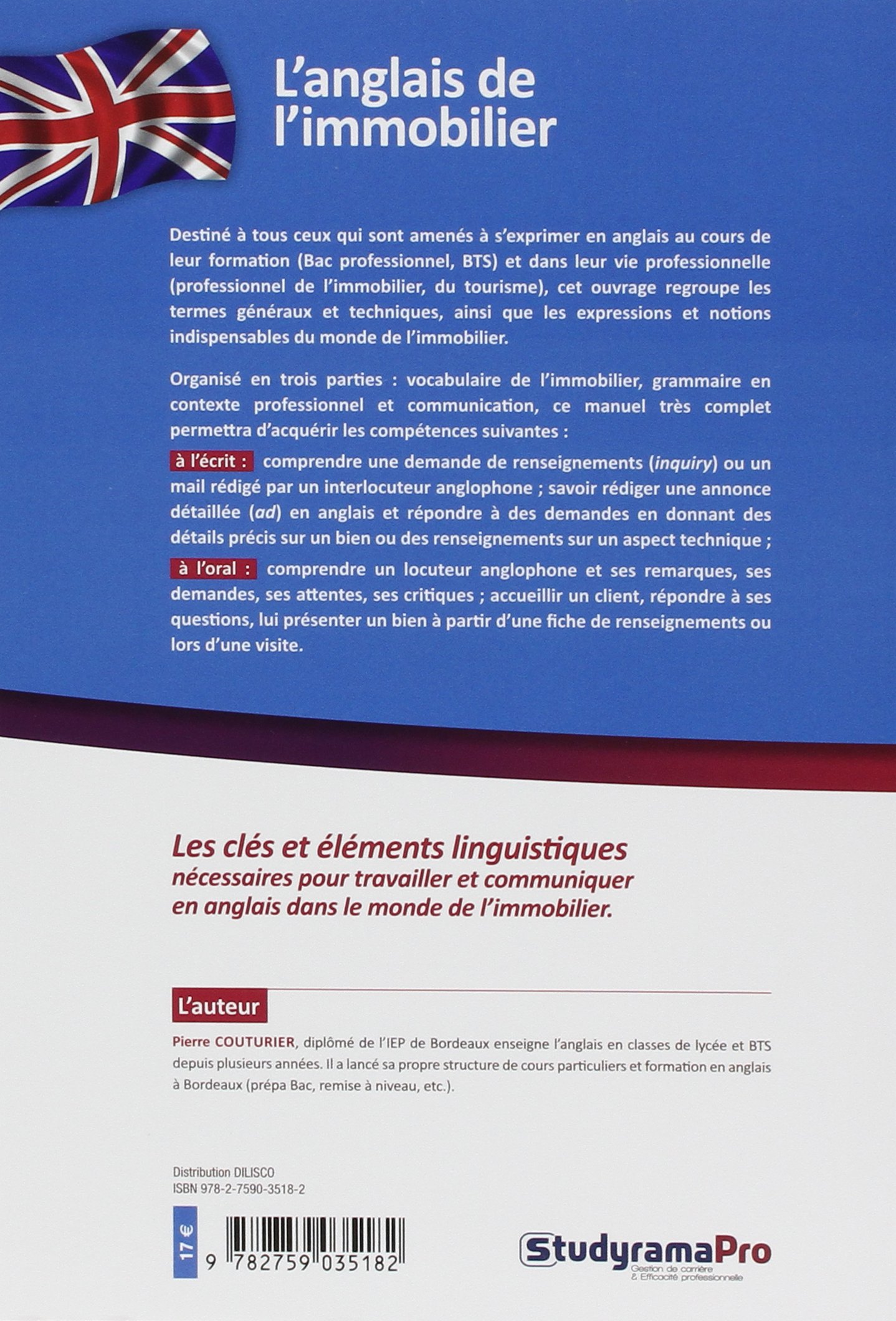 Amazon Fr L Anglais De L Immobilier Couturier Pierre Livres
