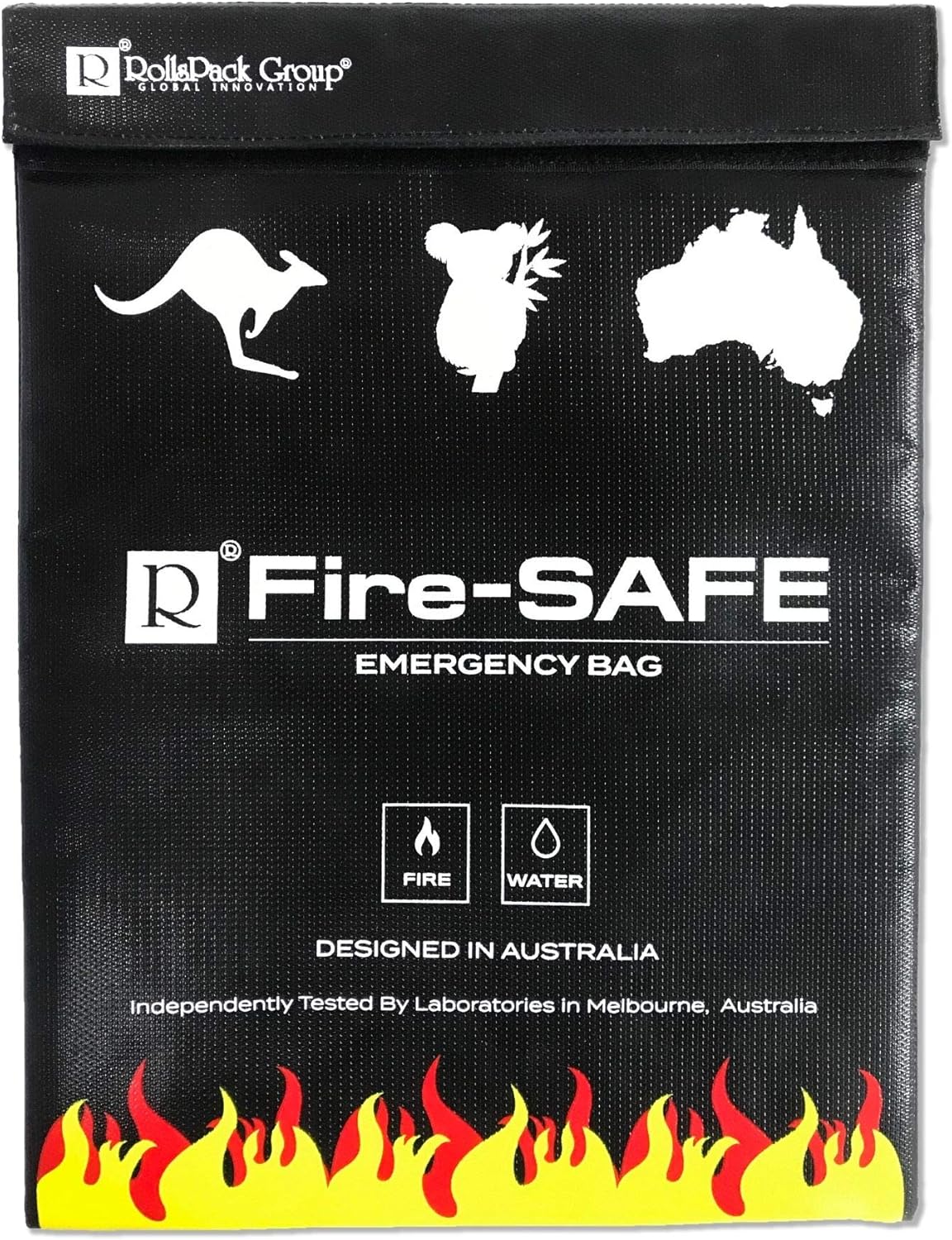 Fireproof/Waterproof Safe Bag - Fire Resistant Bag to Protect Your Items, The FireSafe is Both A Document Bag & A Fire Bag, This Fire Resistant Document Bag Has Been Independently Tested.: Office Products