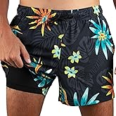 Kanu Surf Mens 5” Adventure Men’s Swim Trunks – UPF 50+ Quick-Dry Bathing Suit Shorts with Pockets & Compression Liner