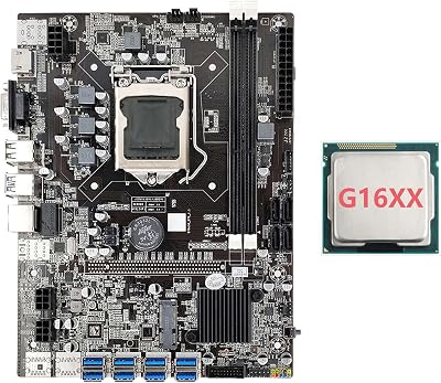 Lodokdre B75 BTC Mining Motherboard G16XX CPU LGA1155 8x PCIe USB3.0 DDR3 MSATA