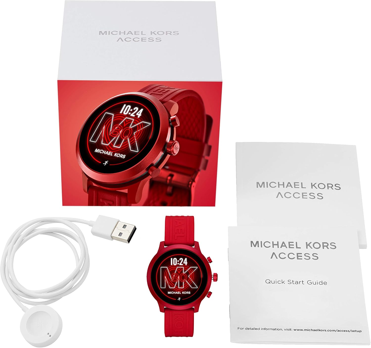Mk Smart Watch Red Discount, 50% OFF 