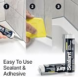 Hemway Light Grey Hybrid Polymer Sealant 300 ml Waterproof Anti-Mould view 2