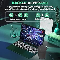 Rumtuk 16" Green Laptop, Celeron N5105 CPU, DDR4
