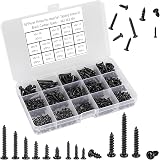 FandWay 625Pcs Self-Tapping Screws Set M2/M3/M4 Black Phillips Pan Head view 7