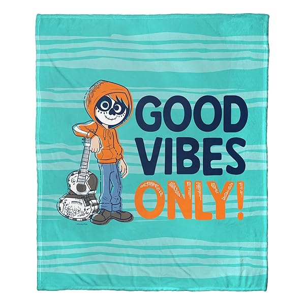 NORTHWEST DISNEY WONDER OF PIXAR SILK TOUCH THROW BLANKET, 50″ X 60″, GOOD VIBES