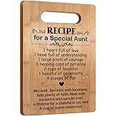 Popular Birthday Gifts for Aunt, Cutting Board Gift for Auntie, Cute Aunt Gifts from Niece Nephew, Mother's Day Gifts for Auntie