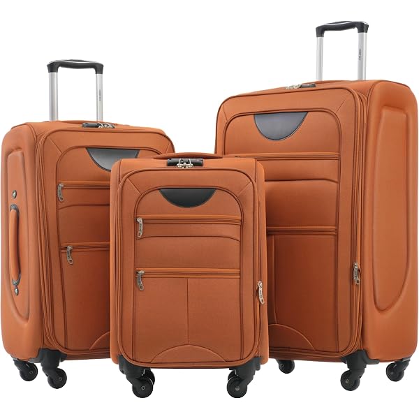 Amazon.com | Merax Softside Luggage Set, Travel Suitcase
