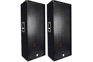 Rockville (2) RSG15.28 Dual 15 3000 Watt 3-Way 8-Ohm Passive DJ/PA Speaker