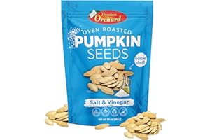PREMIUM ORCHARD Flavored Pumpkin Seeds Oven Roasted | Salt and Vinegar| High Protein Snacks for Kids and Adults | Vegan Snack | Non GMO | KETO