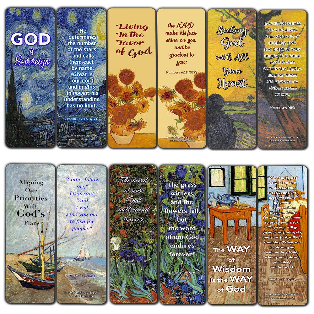 Wonderful Magnificent God Bible Verses Bookmarks (12 Pack) - Collection of Inspiring and Motivational Bible Verses and Quotes for Women