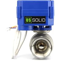 U.S. Solid Motorized Ball Valve – 3/4” Stainless Steel, Full Port, 9-24V AC/DC, 3-Wire Setup, With Manual Override - View #8