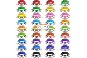 FEPITO 36 Pieces Christmas Band Wrist Bells Bracelets Jingle Bells Musical Ankle Bells Rhythm Instrument Percussion Christmas Party Decoration Favors (Mixed Colors)