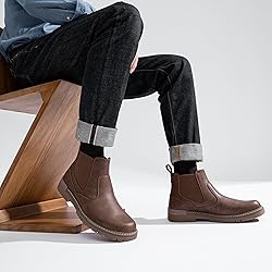 Jousen Mens Boots Retro Chelsea Boots Mens Casual