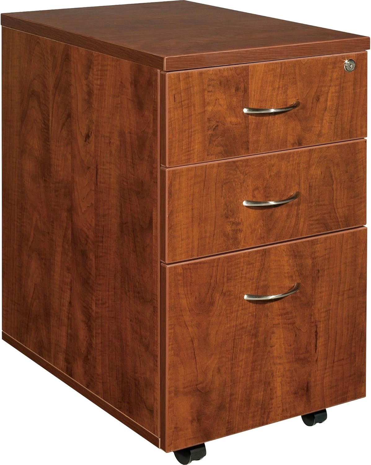 Lorell Mobile Pedestal, Box/Box/File, 16 by 22 by 28-1/4-Inch, Cherry: Home & Kitchen