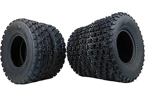 MASSFX Sport ATV Tire Set - Two Front 22x7-10 & Two Rear 20x10-9 - 4 Ply Rating - 1/2” Tread Depth - 22x7x10 & 20x10x9 (Four Pack)