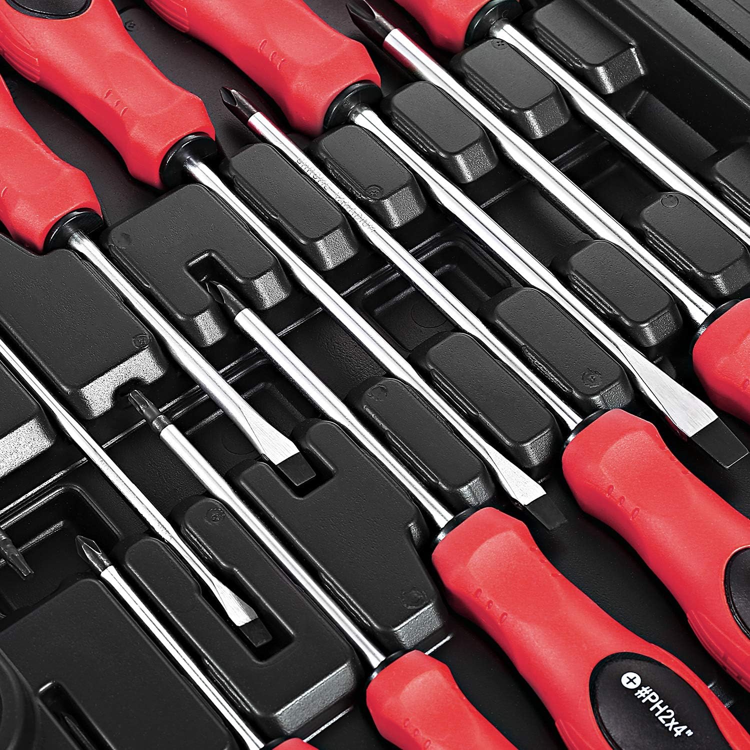 Screwdriver Set, POPOMAN Magnetic 20-Piece Screwdriver Tool Set with Case, 6150CRV, Slotted/Phillips/Torx Screwdriver with Heavy Duty Non-Slip Tips,Tool Kits -MTH300: Home Improvement