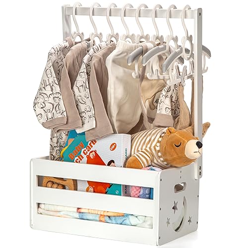 Diaper Caddy BABOOHOIE Baby Shower Crate Closet, Baby