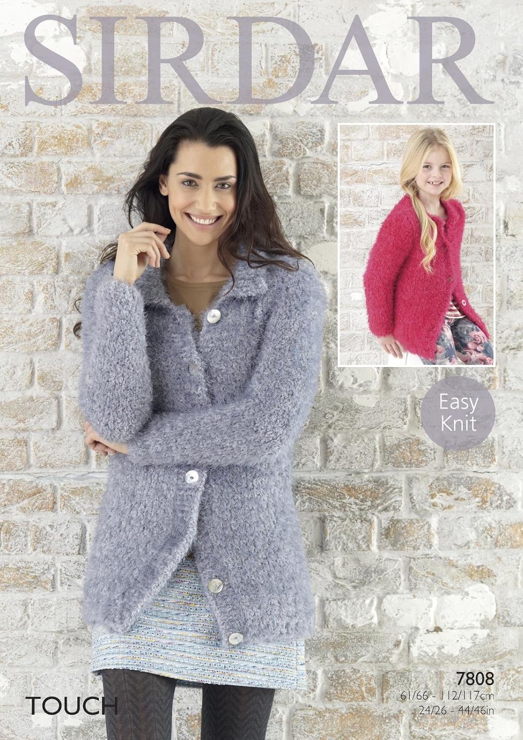 Sirdar 7808 Knitting Pattern Ladies and Girls Cardigans in Sirdar Touch