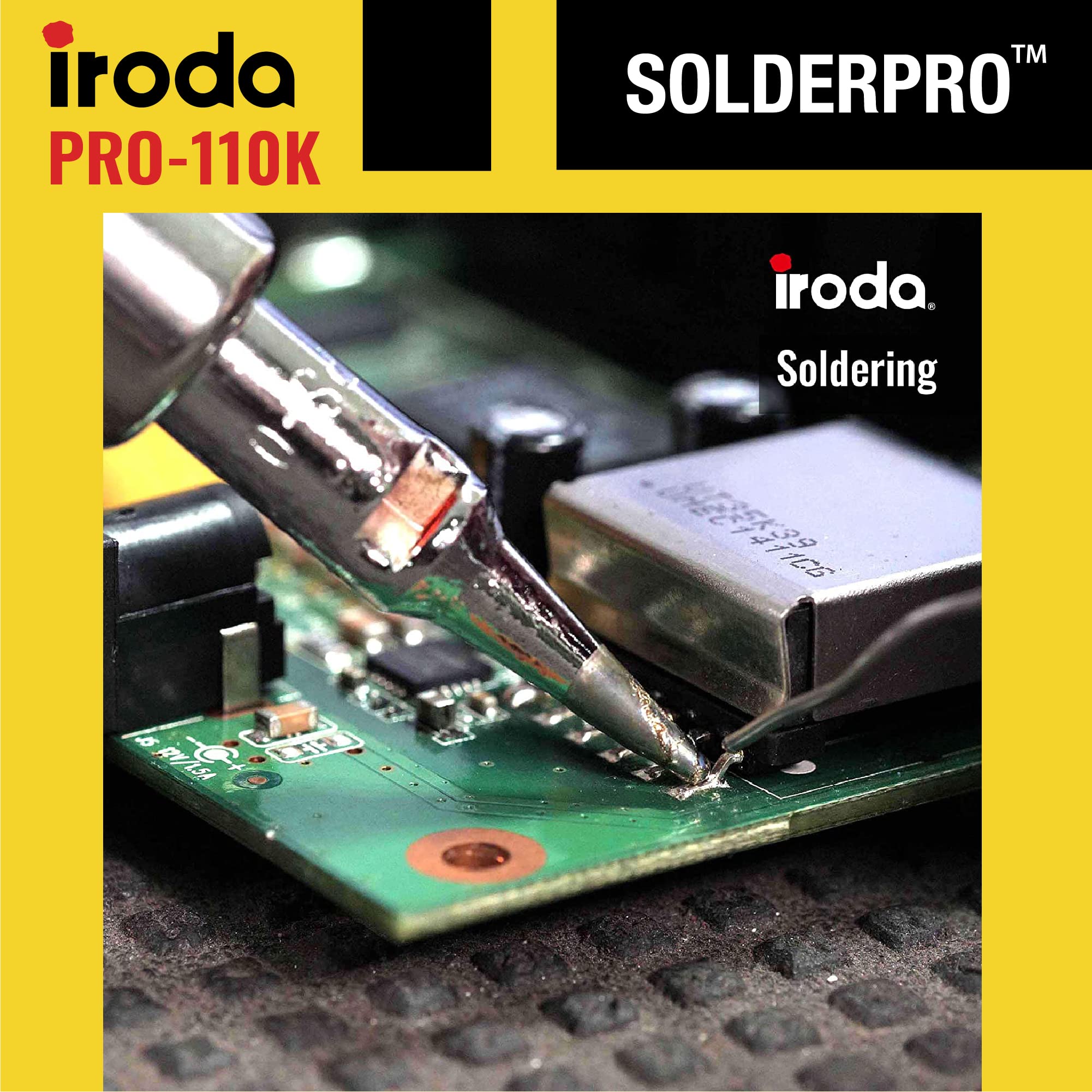 IRODA SolderPro 90K Butan-Lötset Kabellos - 3-in-1 Mit Lötkolben, Heißluft & Lampe, 17 Sekunden Aufheizzeit