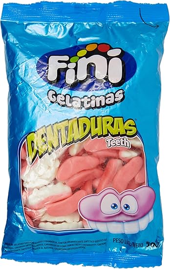 Balas De Gelatina Dentaduras Fini Pacote 500G