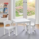 Liberty House Toys White Plastic Table & 2 Chair Set for Kids 2-6 Years view 6