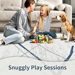 SERISSA Washable Area Rug,3x5 Soft Non Slip Indoor