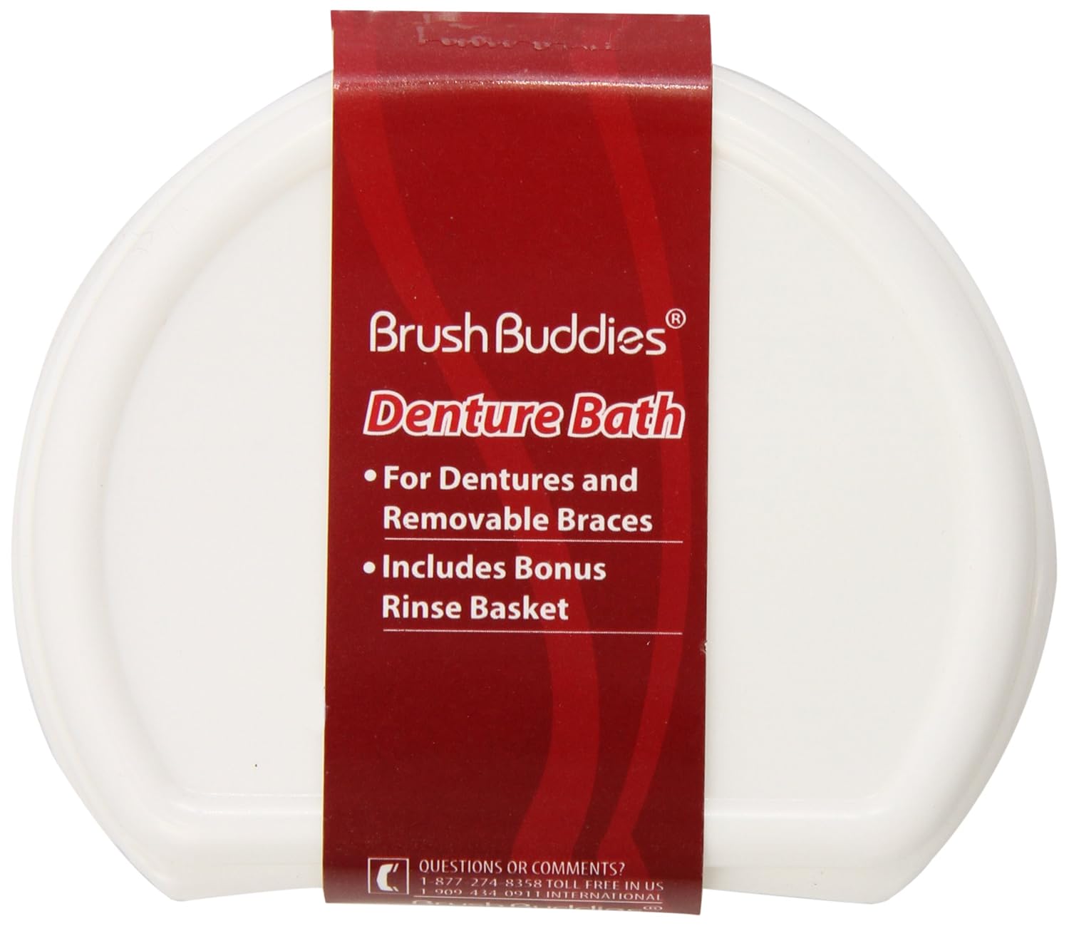 Brush Buddies Denture Bath, Colors May Vary : Denture Case : Beauty