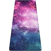 nuveti Printed Travel Yoga Mat-1/16 Inch Thick Non Slip Fitness Workout Mat with Carrying Bag, Foldable Lightweight Suede & Natural Rubber Yoga Mat for Yoga Pilates and Fitness 72