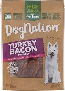 Deli Fresh Pet Food 518030 Dogs Nation Turkey/Bacon Treats For Pets, 3-Ounce