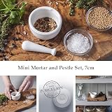 WM Bartleet & Sons Mini Mortar and Pestle Set Porcelain 7cm view 2