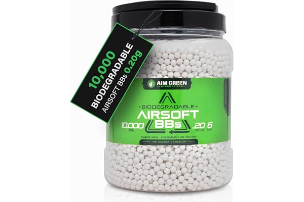 Aim Green biodegradable premium grade 6mm airsoft BBs