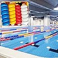 LENmzpomA Divider Buoy,Pool Divider,Competitive Swimming Pool Lane Lines 25m 23m 10m 9m, Float Rope Pool Racing Divider Rope, Inside Outside Yard Pool Depth Marker Floating Rope(L1m/3.3ft)