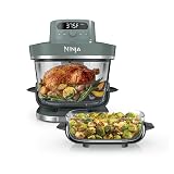 Ninja Crispi Pro 6-in-1 Glass Air Fryer | 450°F, Nontoxic, 6qt & 2.5qt Containers & Lids | Microwave, Freezer, Dishwasher Safe | Max Crisp, Air Fry, Bake, Roast, Recrisp, Dehydrate | Ash Grey, AS101DG