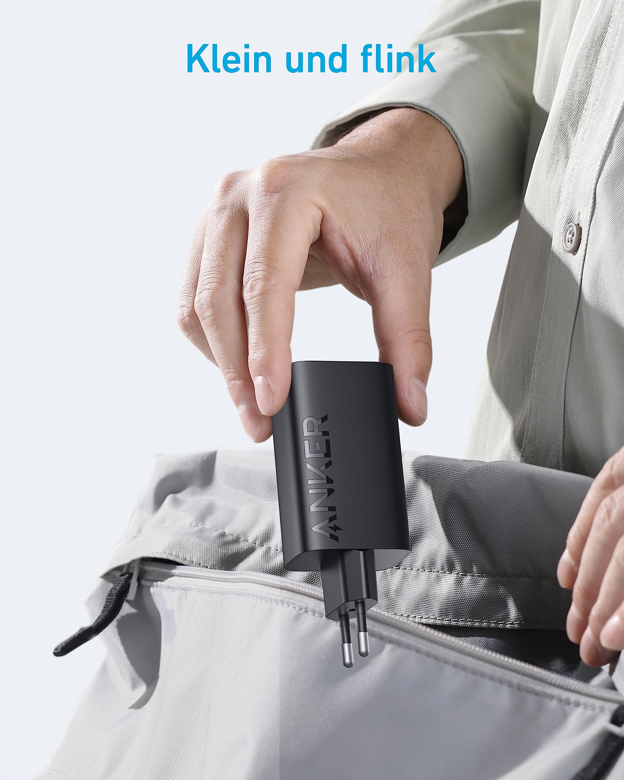 Anker USB C Ladegerät 67W, Anker 335 Hochleistungs-Netzteil mit PIQ 3.0, 3-Port Schnellladegerät, iPad ladegerät, PD Charger für iPhone 17/16/15 Series, MacBook Pro, iPad, Galaxy, Pixel und mehr 4