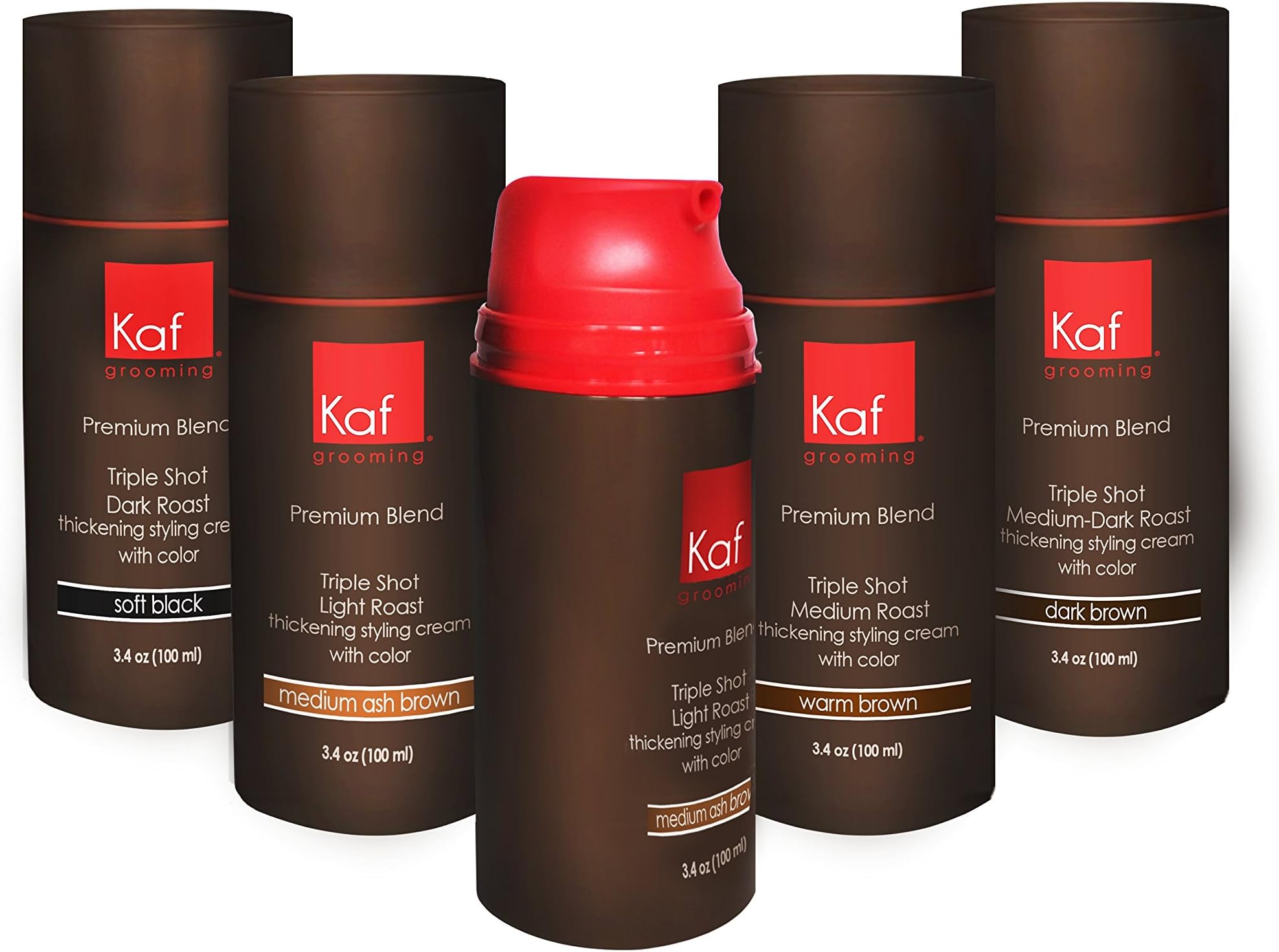 Mens Hair Gel That Targets Gray Hair, All Natural Cream NO DYE ADDED, works in seconds (Light Brown)